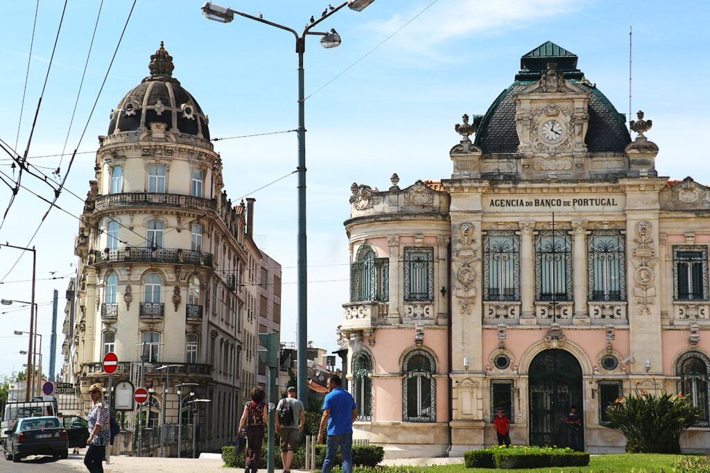 Agência do Banco de Portugal located in the Baixa district of Coimbra