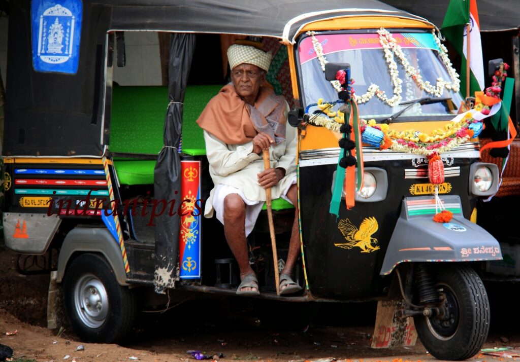 Auto rickshaw passenger