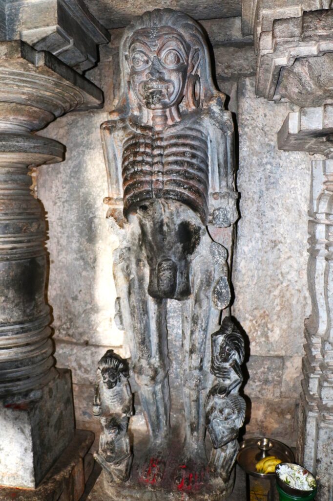 Bhoota Preta in Doddagaddavalli Hoysala Temple
