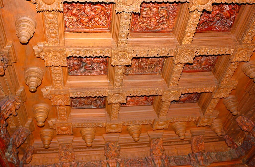 Ceiling inside Bhagamandala Temple