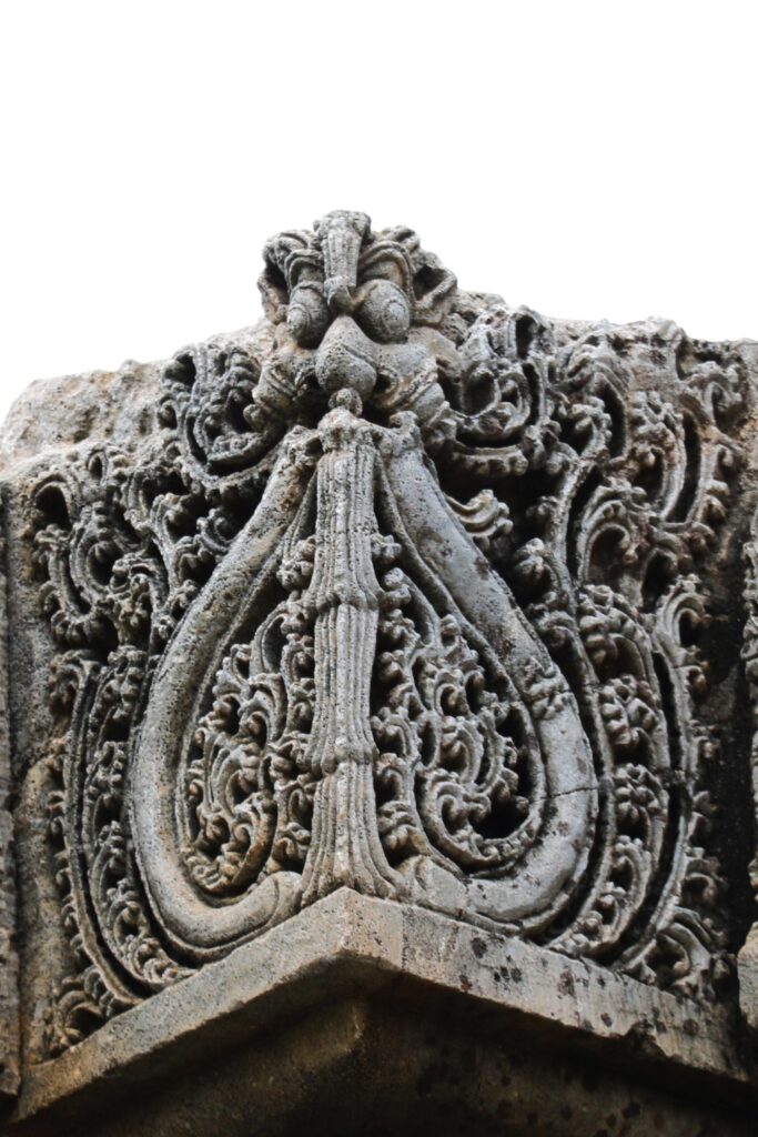 Detail in Vimana-Kirtimukha (Gargoyle)