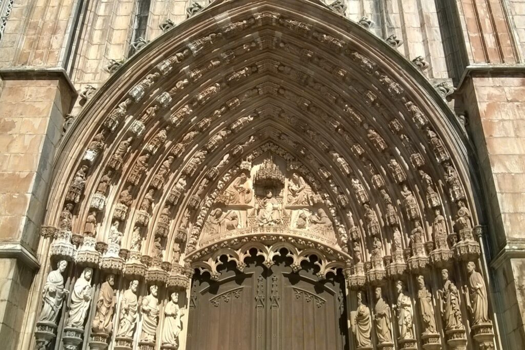 Door of the Batalha Monastery in Portugal