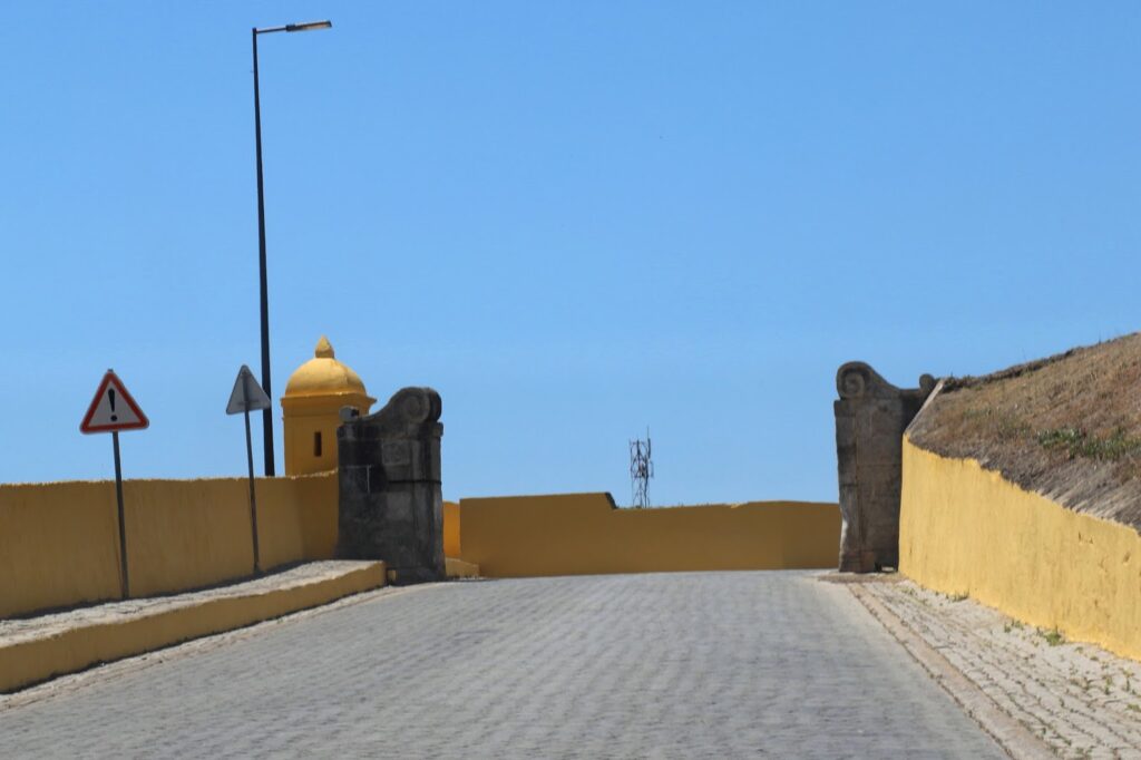 Road through Elvas Old Town 