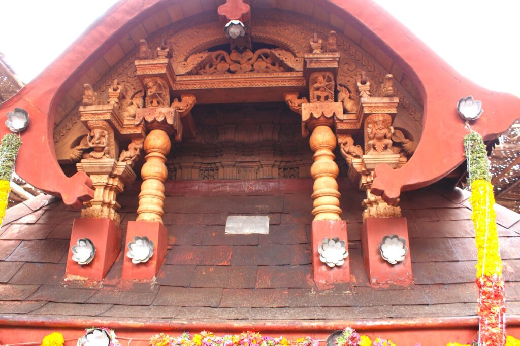Entrance to Bhagamandala Temple in Coorg