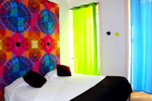 Colorful Family Room at Evora Inn Chiado Hotel