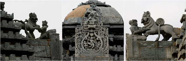 Hoysala Architectural details of Lakshmi-Devi-Temple-of-Doddagaddavalli