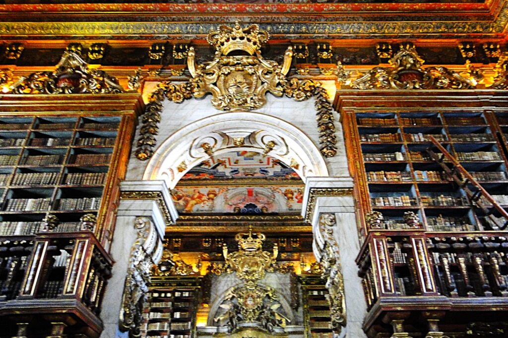 Inside University of Coimbra Library