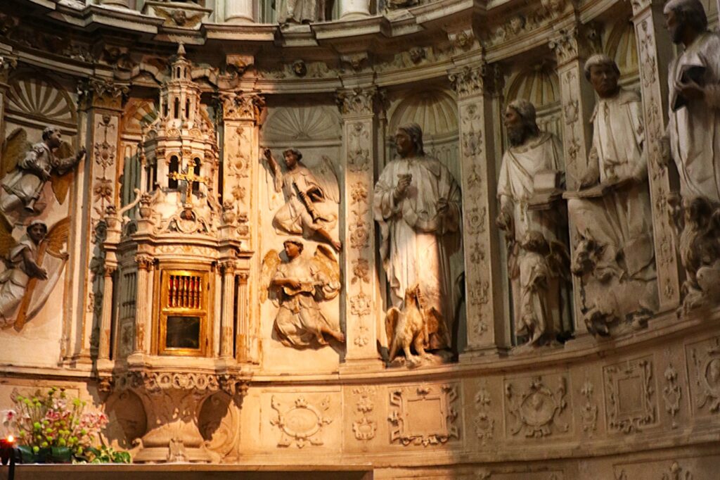 Interplay of Light and Shadow in Sé Velha de Coimbra