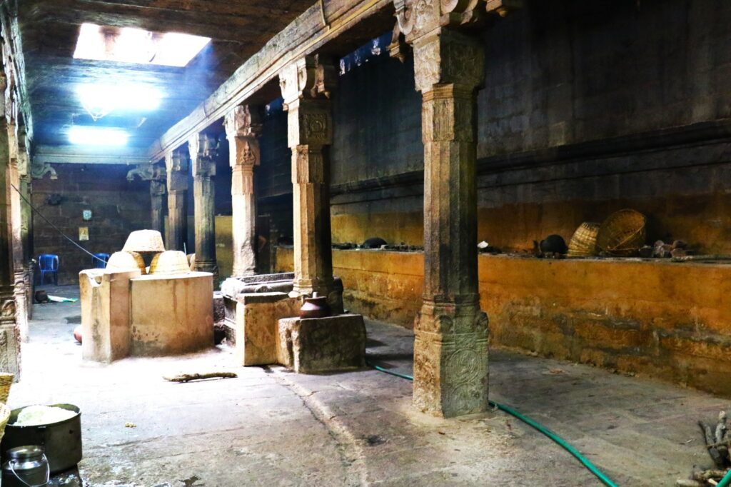 Kitchen inside Srirangam Temple