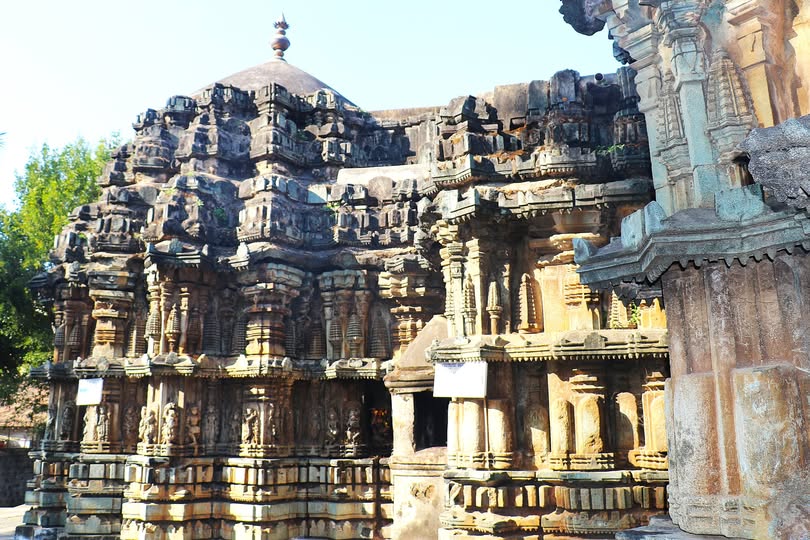 Lakshmi Narasimha - a Trikuta Temple in Bhadravathi by Indrani