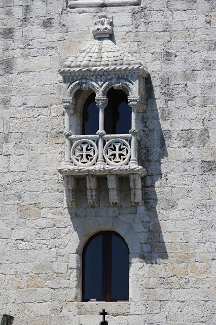 Manueline Windows of Belem Tower by Indrani