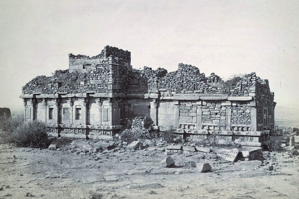 Melguti temple ruins from 1880s