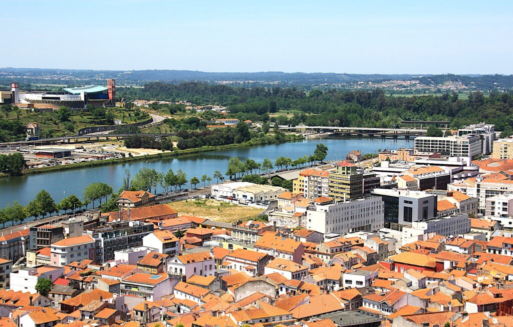 Mondego River view from Coimbra University Tower