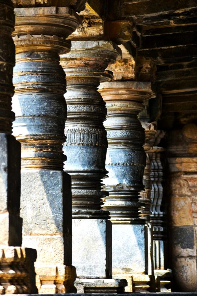 Monumental Columns Chennakesava Temple