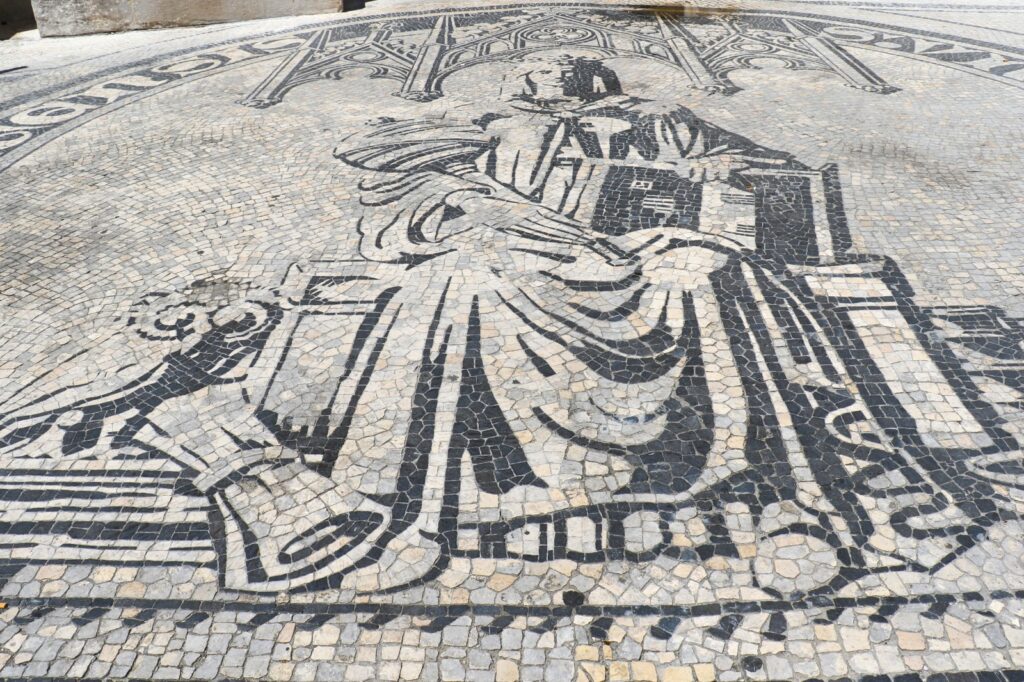Mosaic art work in Coimbra University