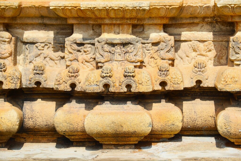 Multi dynasty architectural layers in Bhoganandishwara Temple