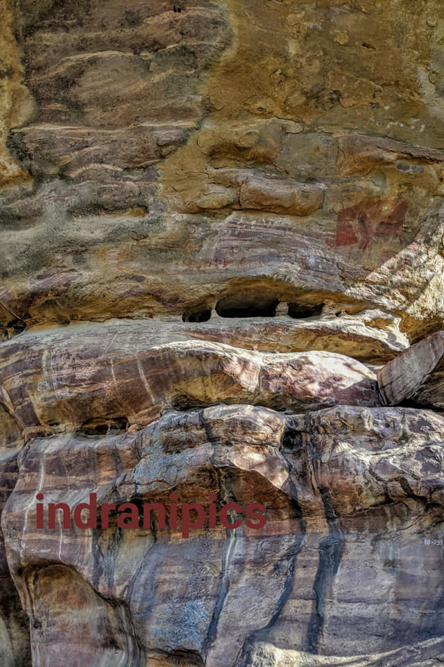 Mushroom shaped shelter is known as Boar rock - Cave 15