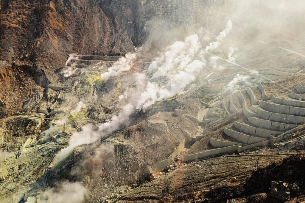 Owakudani's Volcanic Vents