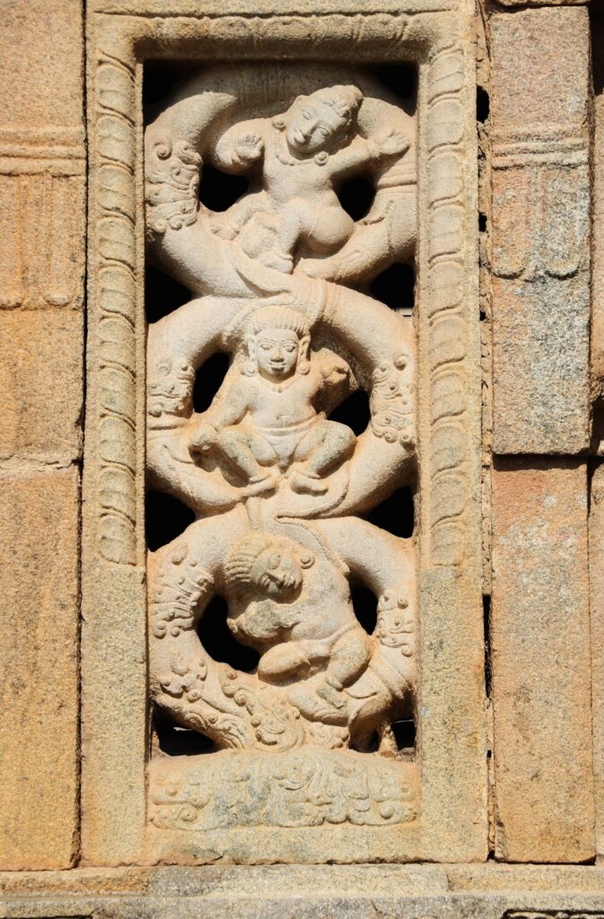 Perforated Stone Window - Jaali in Bhoganandishwara Temple