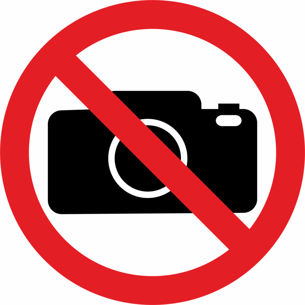 Photography not allowed