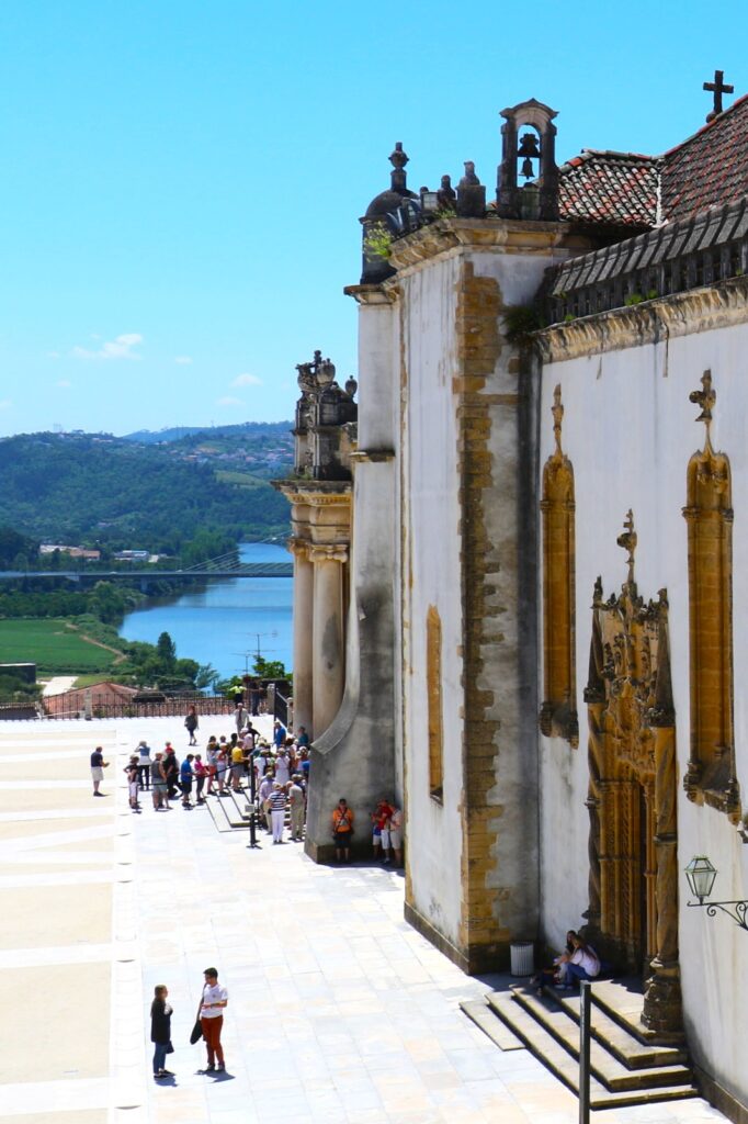 Queue outside Library University of Coimbra campus
