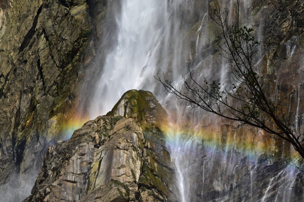 Rainbow near the Waterfall