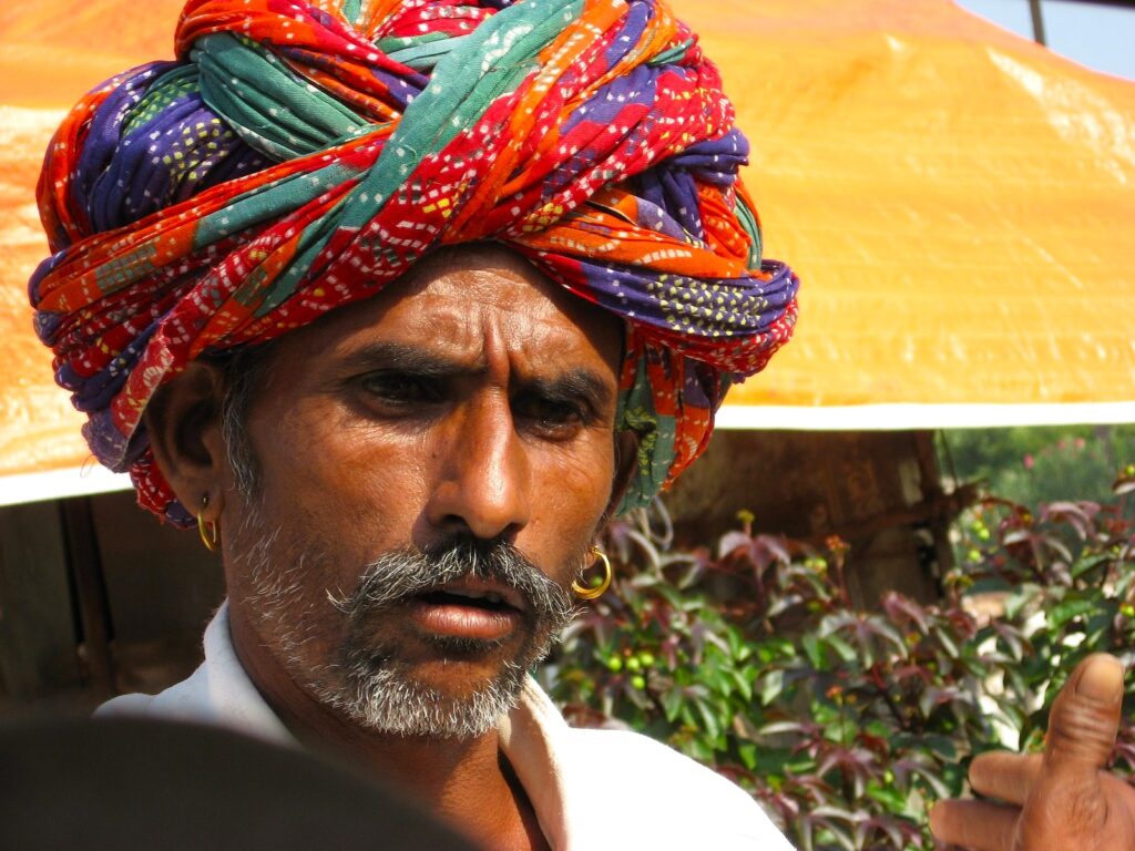 Rajasthani Man with Murki earrings