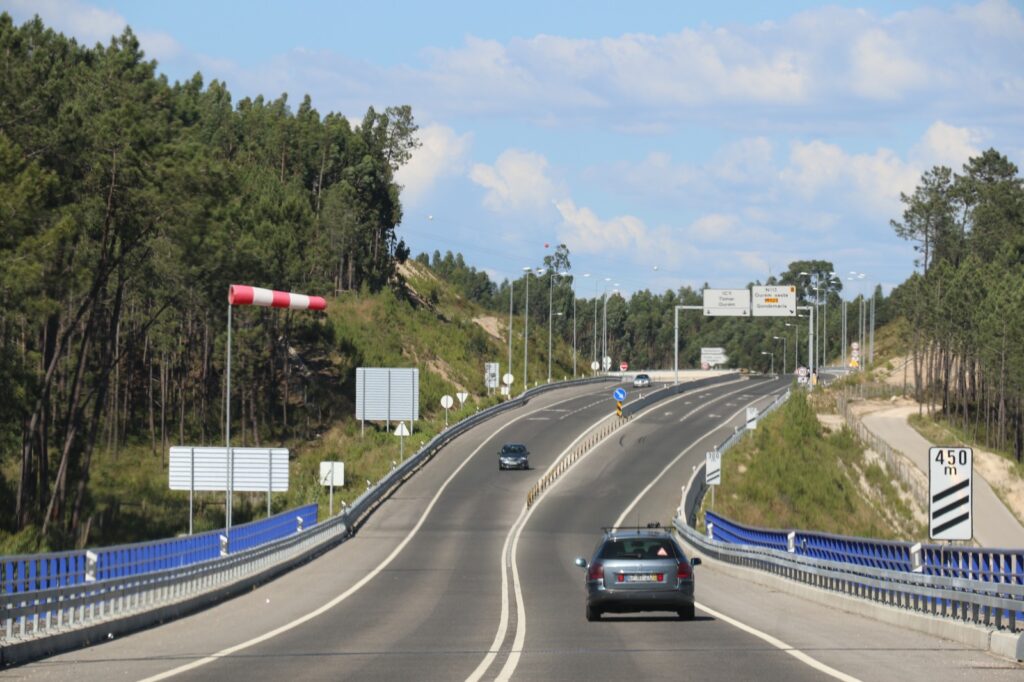 Road leading to Tomar Portugal