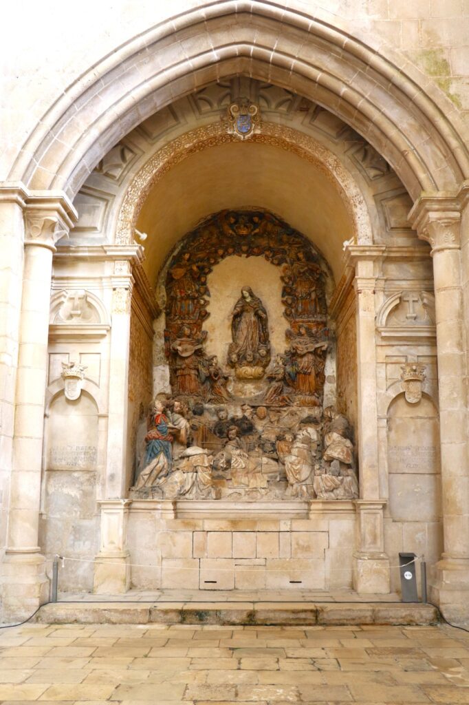 Sculpture of St. Bernard’s Death inside Alcobaca Monastery
