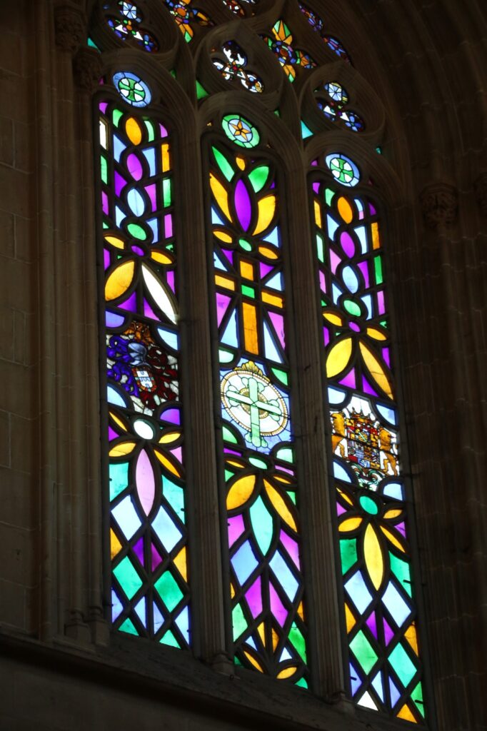 Stained Glass window in Batalha Monastery