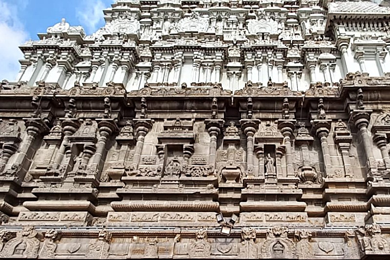 Temple Gopuram Facade sculptures