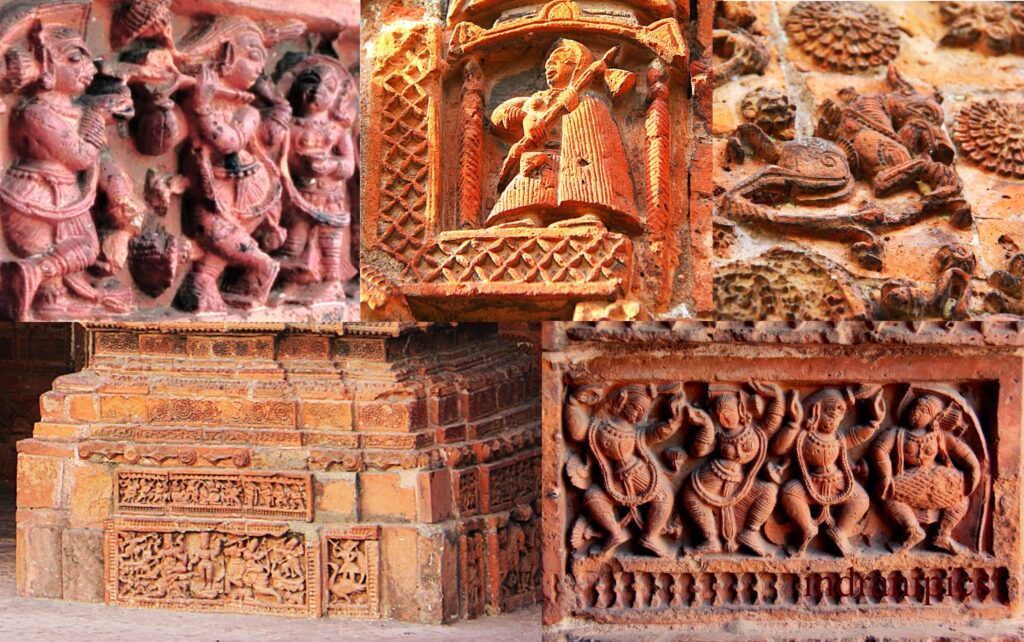 Terracotta Panels with various themes of sculptures by Indrani Ghose