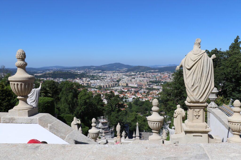 The terrace offers panoramic view in Braga