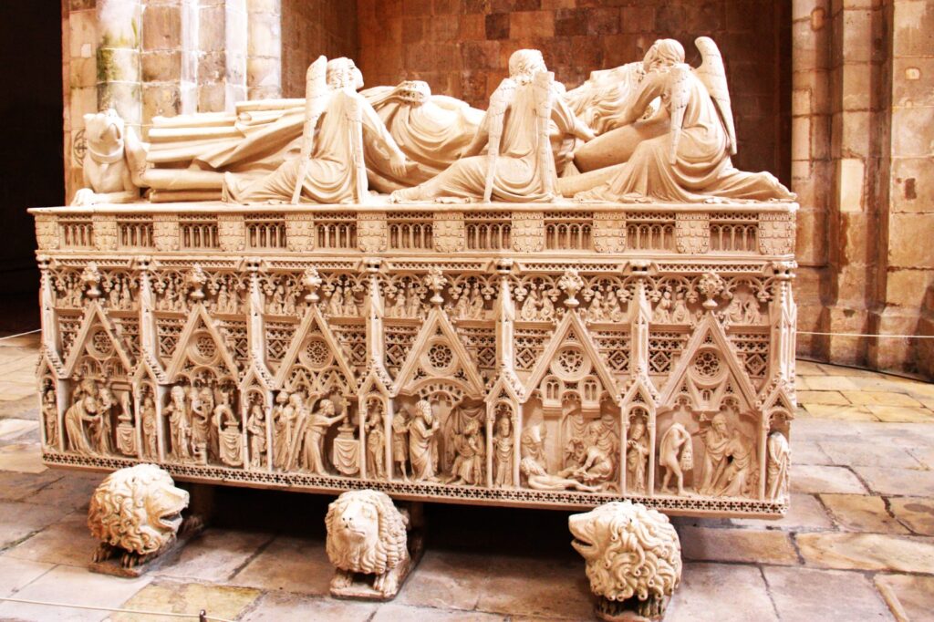 Tomb of Pedro I in Alcobaca Monastery