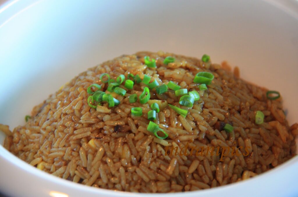 Veg Fried Rice with Sweet Corn