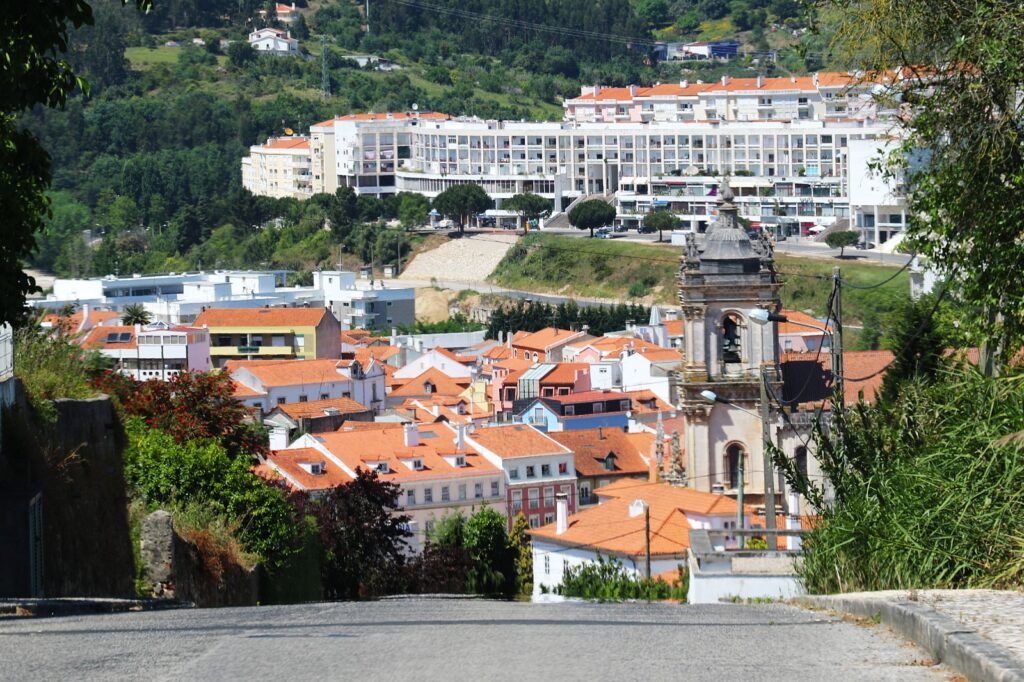 View of Alcobaca Monastery from Road