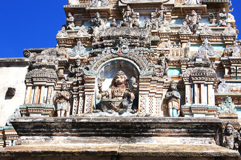 Melkote Places to Visit - Yoga Narasimha Swamy on Entrance arch
