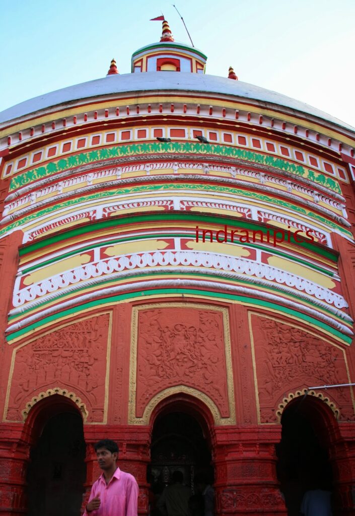 colorful facade Tara Temple in Tarapith