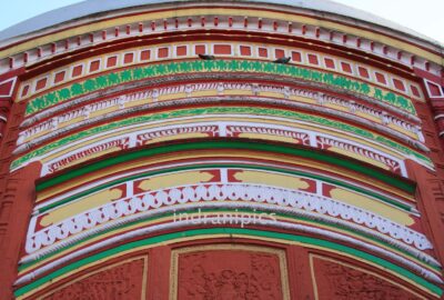 colorful facade Tara Temple in Tarapith Shakti Peetha