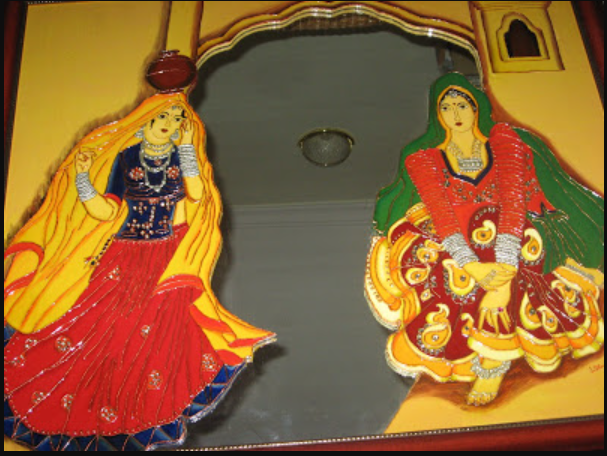 framed wall art Rajasthani Women